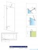Radaway Essenza Pro Brushed Nickel Pnj II parawan nawannowy 60cm L/P szczotkowany nikiel 10101060-91-01